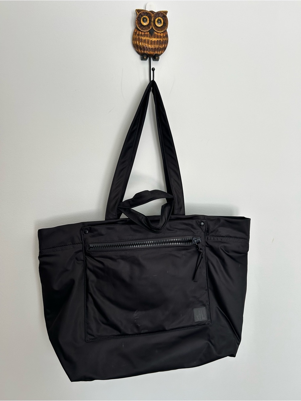 Madewell the (Re)sourced tote bag black nylon carry-on